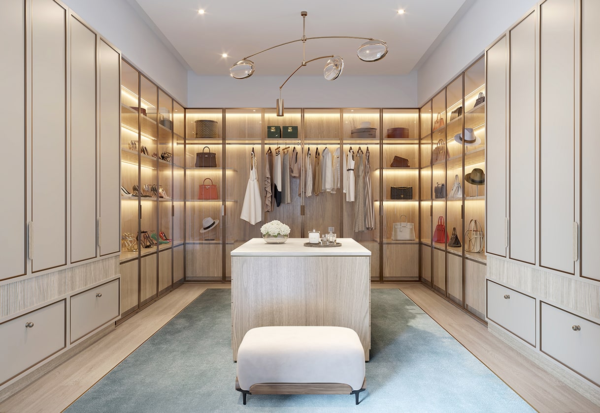 Olana Naples Walk-In-Closet Rendering